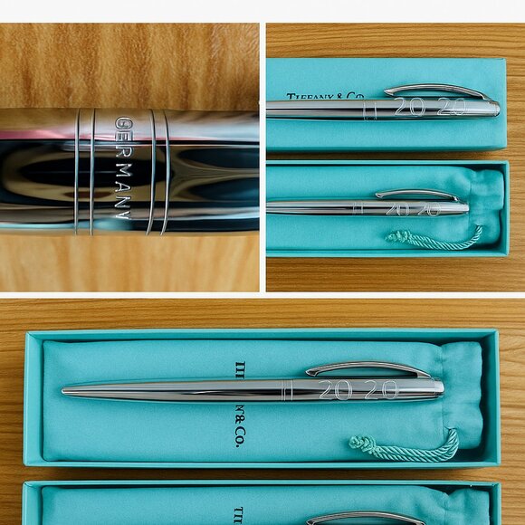 ✨ Tiffany & Co. Chrome Ballpoint Pen – “20·20” Limited Edition – Made in Germany - Picture 8 of 11